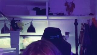 cutelilkitten Attractive babe caresses lips sex