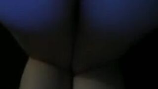 Horny nude beauty with big eyes fucks herself in the bathroom