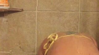 BoltOnWife (@boltonwife) onlyfans with dildo relaxes her shaved vagina