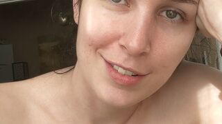 Aella Girl onlyfans Busty chick rubs her body with oil