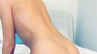 blakelybunny Tattooed blonde fucks both holes