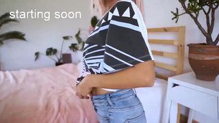 ocicat sweet girl playing with dildos