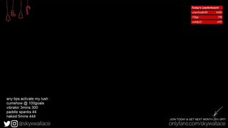 skywallace finger teasing from the inside of his vagina