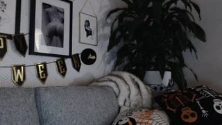 lilbaby big breasted slut caresses shaved pussy