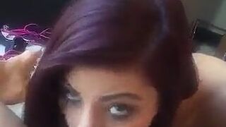 Makayla cox caresses the clitoris under the table