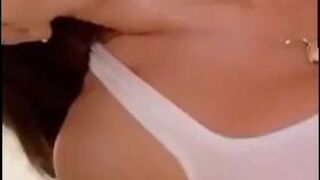 Lynaritaa Gorgeous blonde caresses boobs