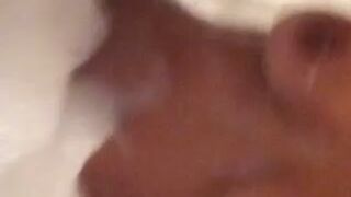 LunaStar Lustful skin jerks off shaved cunt