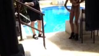 LunaStar Solid brunette masturbates shaved holes