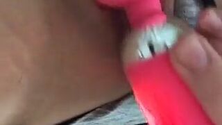 Loona Harsh woman caresses her breasts