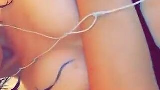 Laiste Girl Sexy babe gently caresses pussy