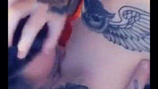 Jessica Payne caresses lush sex lips