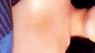 Bordeaux Painted bitch gently pulls pussy