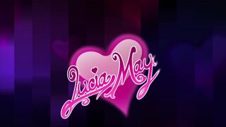 Lucia jerking on the bed