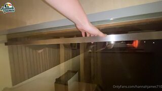 Hannah James aka hannahjames710 onlyfans Sweet thing masturbates shaved cunt