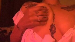 queensandra onlyfans Rebellious Curvy licks dildo