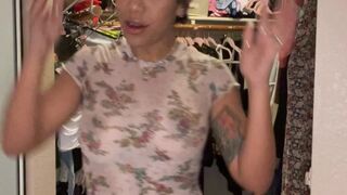 bby Big boobs babe masturbates pussy