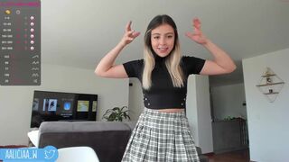 aliciawonder_ Slim confused gently squeezes vagina
