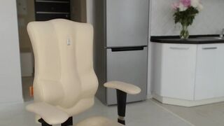 vladucheska Busty brunette girlfriend caresses her pussy in the workplace