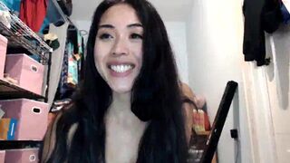 aedonflux Painted slut caresses small tits