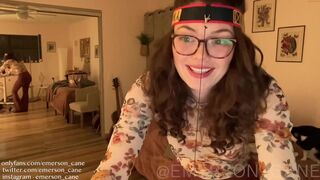 emersoncane Shy young lady caresses intimate places