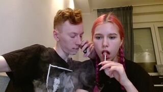 saypositive Naughty bitch caresses big tits