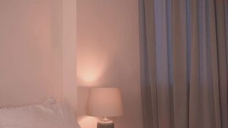 strangers Luscious pupa jumps on a rubber dick