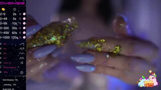 MalinaBo0m  Beautiful lass thrust finger in pussy