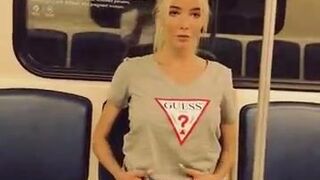 Katti Colour Cute babe gently masturbates cunt