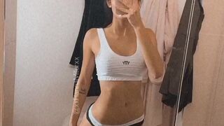 Hanna Miller onlyfans Skinny lesbians lick cunt in pose