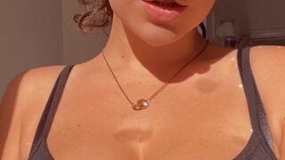 Bunnyrosex onlyfans Cute hottie sucks rubber dick