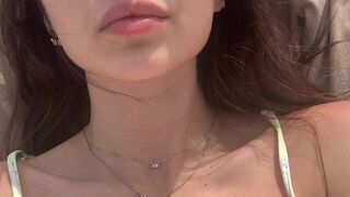 Sophie Mudd onlyfans Skinny chick masturbates through her pussy panties