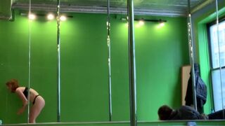 amygingerhart onlyfans Slim model strips in the woods