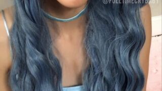 fulltimecrybaby onlyfans Sexy mare passionately masturbates pussy