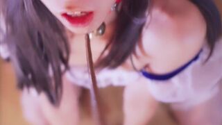 goddessmeimei onlyfans Black-haired confused - having fun in fries