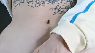 Yummy Yum Yum Beauty undressed to show off her tattoos