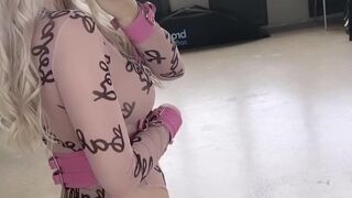 Ekaterina Enokaeva,  planting toys in both holes