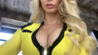 Ekaterina Enokaeva,  Cute bitch fucks pussy with phallus