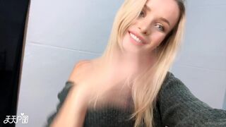 Ekaterina Enokaeva,  Busty fat lady masturbates cunt