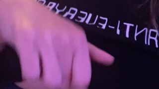 Blanc Noir, blancnoir, miss noir xx, izzy xx Hot chick fingering shaved pussy