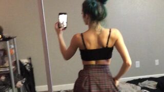 Karli Mergenthaler, karlimergenthaler sweet fingering in the bathroom