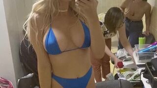 Ekaterina Enokaeva,  Babe in stockings fucking in her pussy