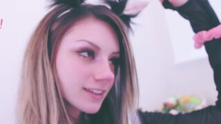 Blanc Noir, blancnoir, miss noir xx, izzy xx Shy babe seduces with big tits