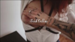 Trish Collins pornhub sits on a toy