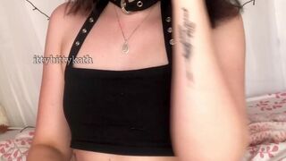 Feya Fern (feyafern aka Ittybittykath) onlyfans Hurricane Devil furiously cums in pose with crustaceans