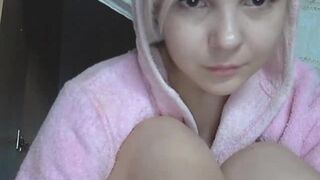 Katerina Lynx onlyfans Exquisite slut squeezes holes through panties