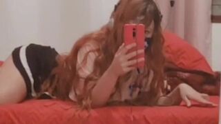 Shirayuki  Seductive blonde fucks sex toys