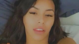 Dahyn1x aka dahyn11 onlyfans Blissful sweetie happily mattresses intimate places in a cozy bedroom