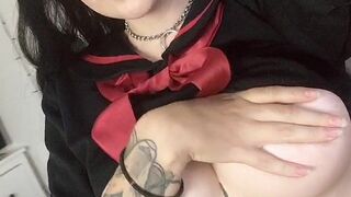 tattookitten onlyfans Busty fat woman shows off big shapes.