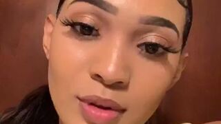 edwinacarlaisaac showed her pretty face