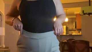 Tati Evan onlyfans Busty babe strips and jerks off her cunt